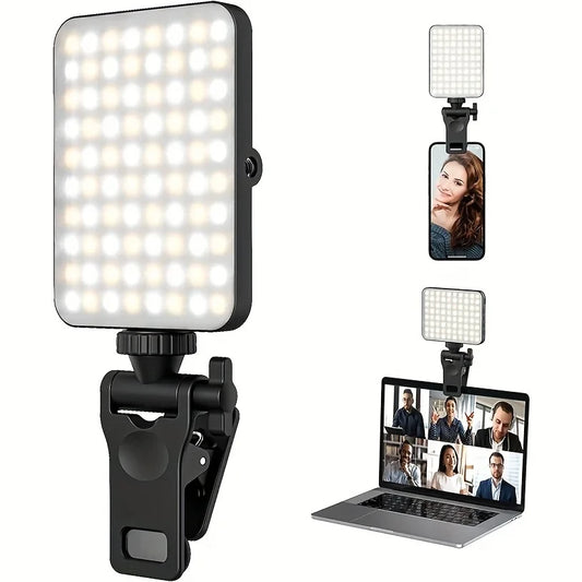 Magnetic Clip-On LED Selfie Light